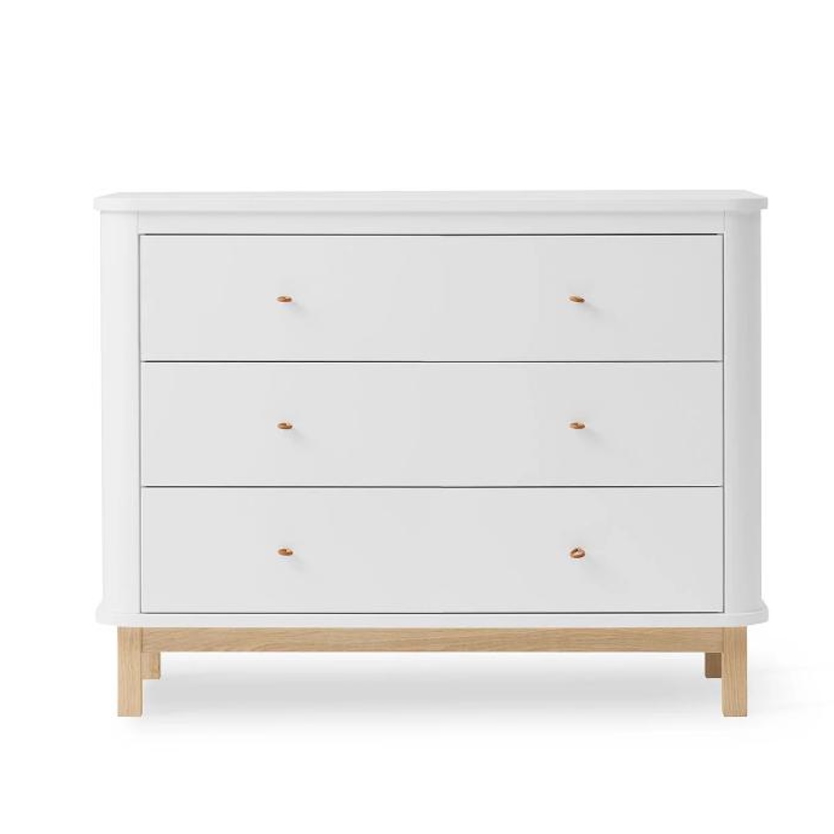 Commode 3 tiroirs WOOD Oliver Furniture blanc chêne