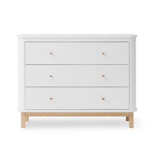 Commode 3 tiroirs WOOD Oliver Furniture blanc chêne