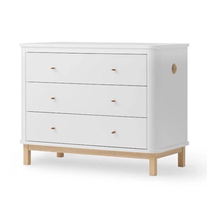 Commode 3 tiroirs WOOD Oliver Furniture blanc chêne