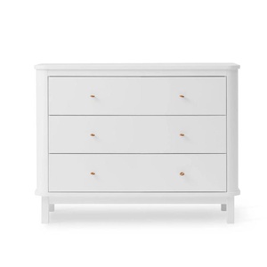 Commode 3 tiroirs WOOD Oliver Furniture blanc