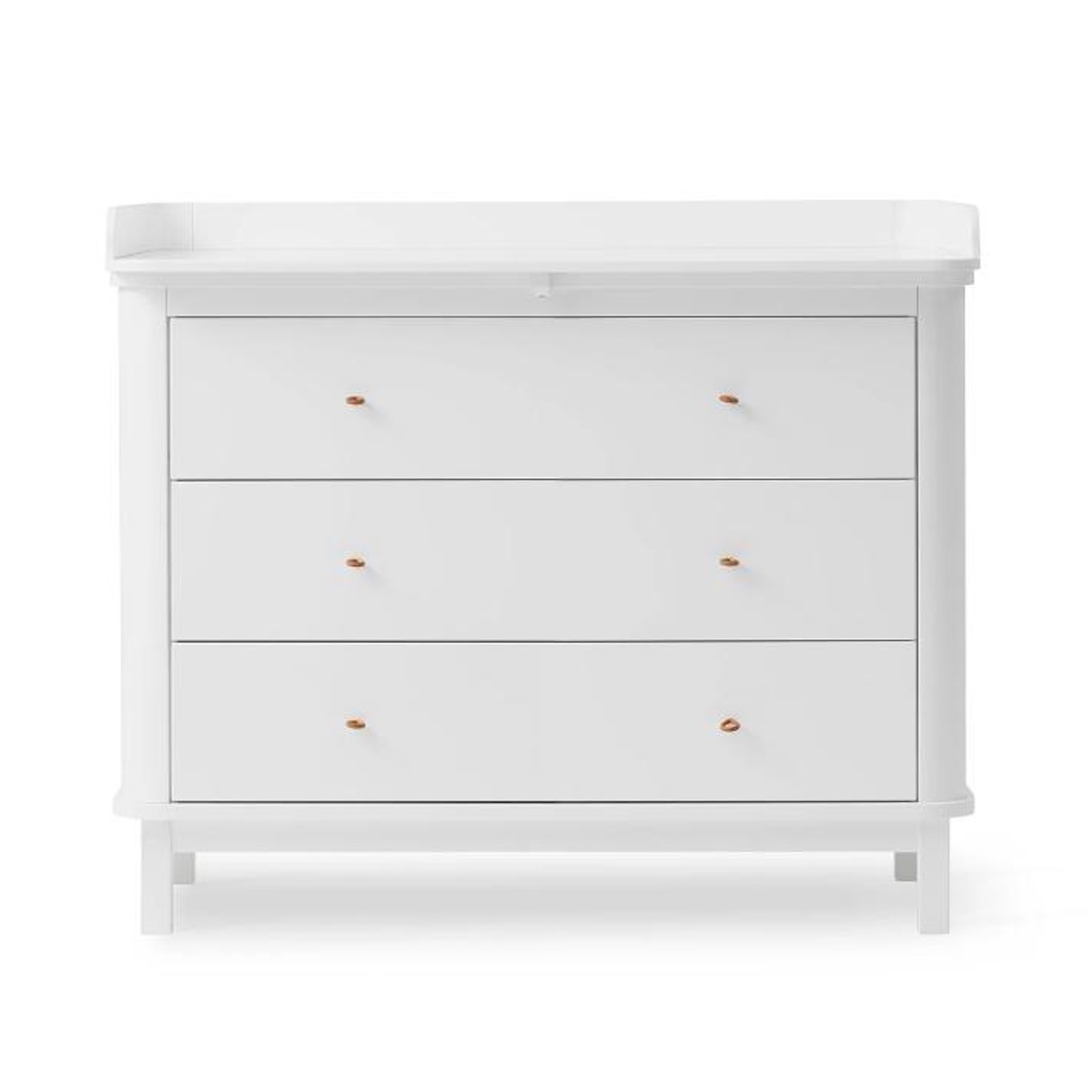 Commode à langer 3 tiroirs WOOD Oliver Furniture blanc