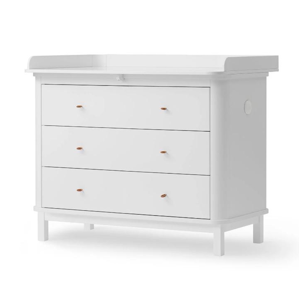 Commode à langer 3 tiroirs WOOD Oliver Furniture blanc