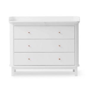 Commode à langer 3 tiroirs WOOD Oliver Furniture blanc