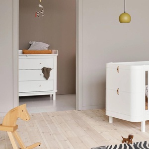 Commode à langer 3 tiroirs WOOD Oliver Furniture blanc