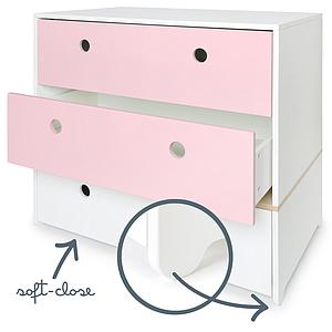 Commode COLORFLEX façades tiroirs sweet pink-sweet pink-white