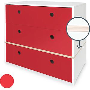 Commode COLORFLEX façades tiroirs true red 