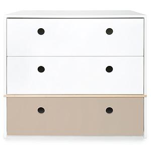 Commode COLORFLEX façades tiroirs white-white-warm grey
