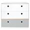 Cómoda COLORFLEX cajones frontales white-white-pearl grey