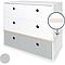 Cómoda COLORFLEX cajones frontales white-white-pearl grey