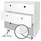 Cómoda COLORFLEX cajones frontales white-white-pearl grey