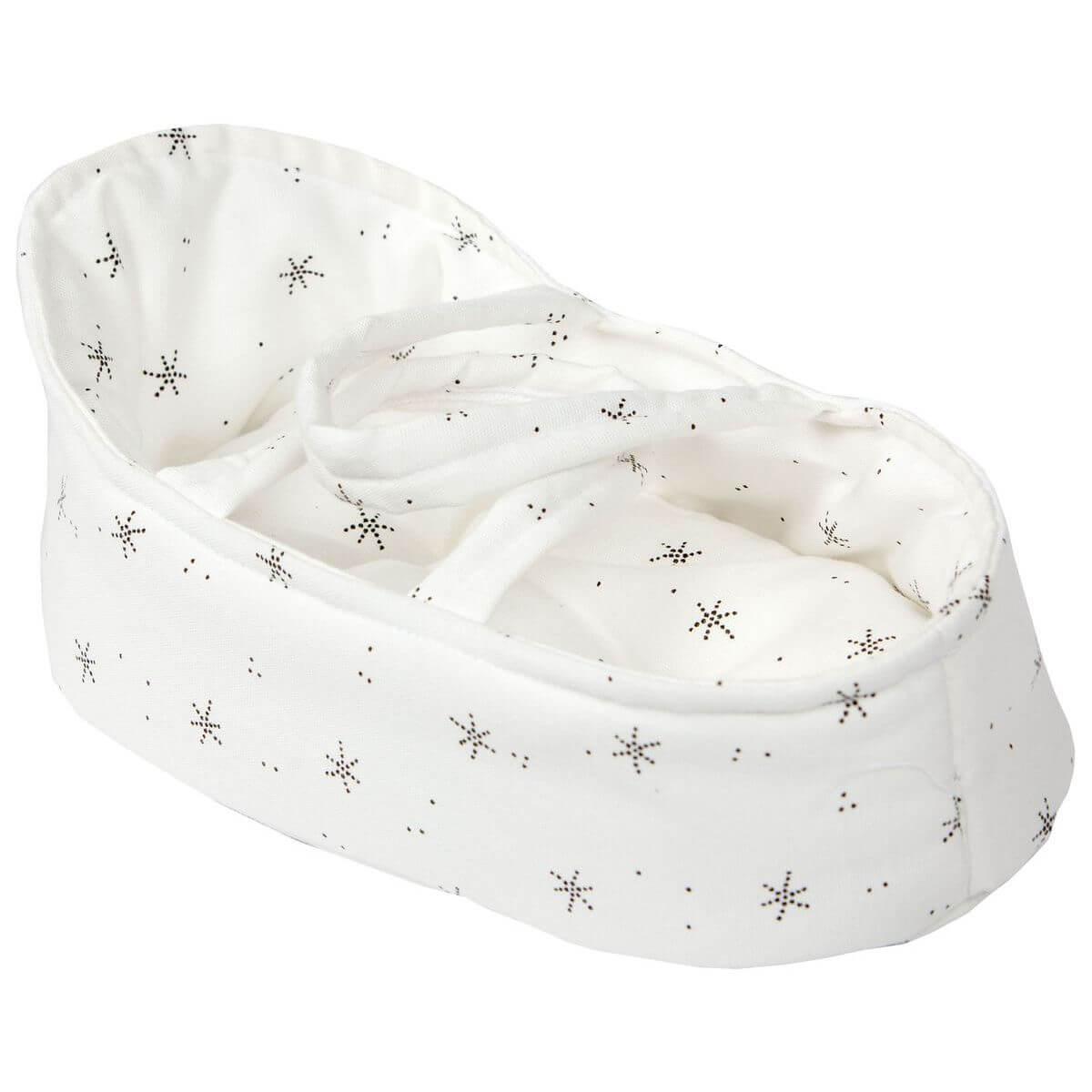Couffin poupée 26cm STARS blanc