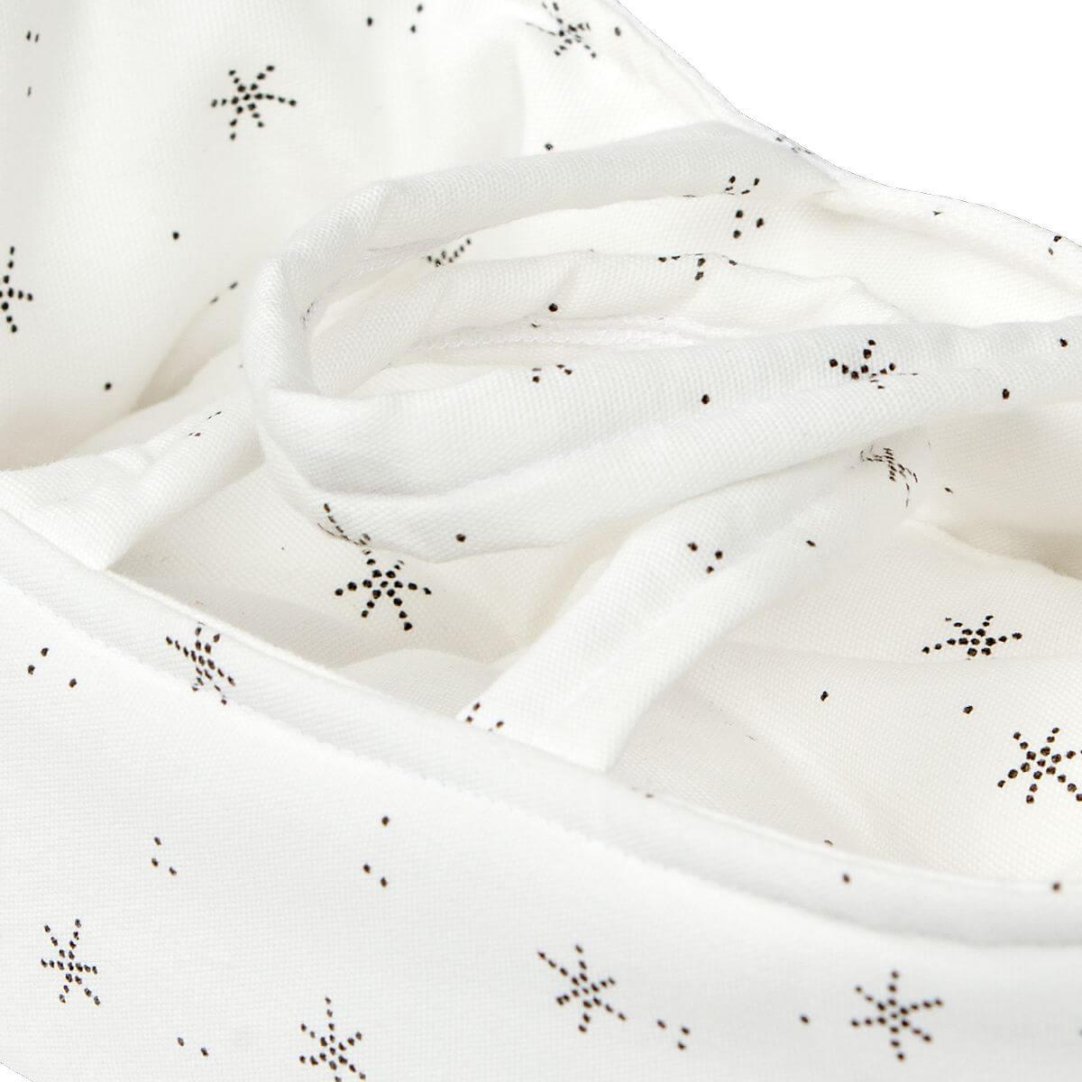 Couffin poupée 26cm STARS blanc