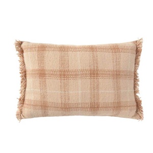 Coussin 25x40cm HANDLOOM Wouf wouf Lorena Canals rose