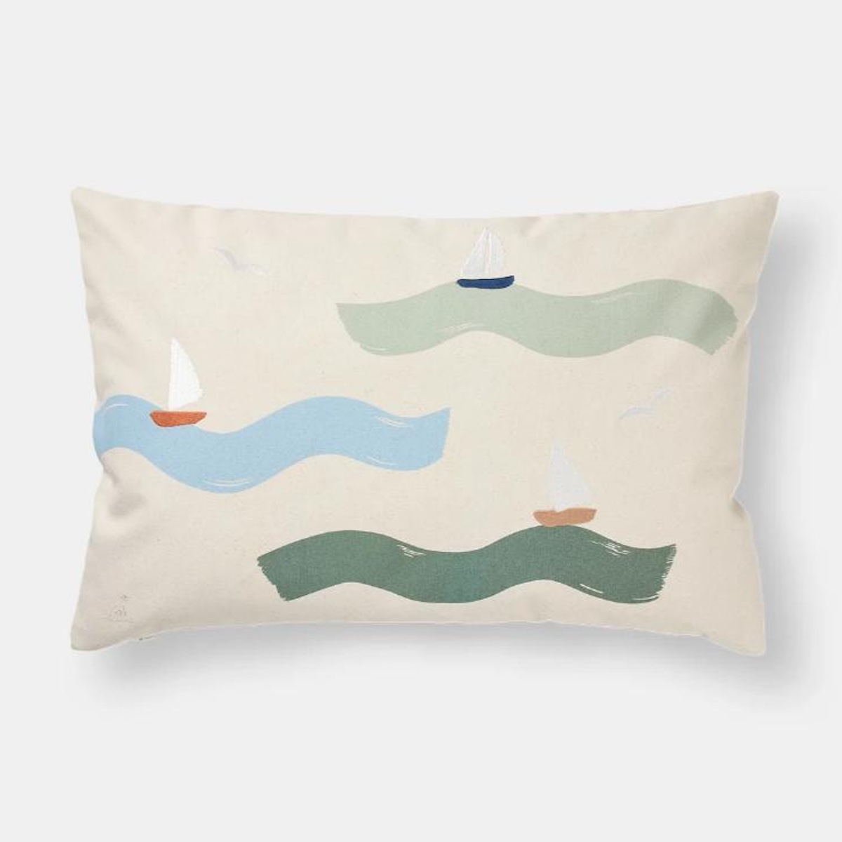 Coussin brodé 40x60cm CINNA Dear April Big Waves