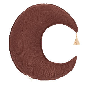 Coussin étoile 36x32cm FRENCH LINEN Nobodinoz prune