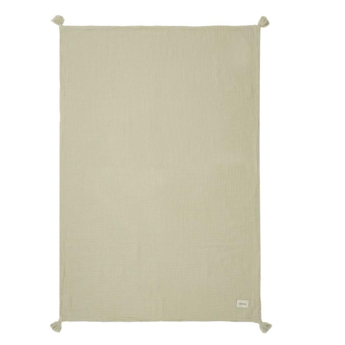 Couverture 65x100cm WABI SABI Nobodinoz green matcha