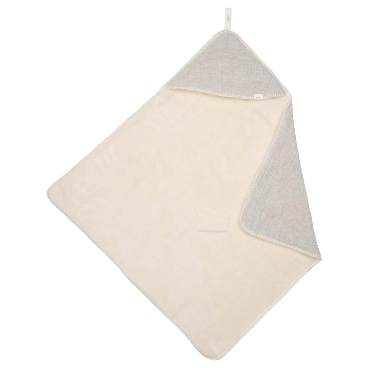 Couverture enveloppante teddy RIVOLI 100x100cm Koeka stone