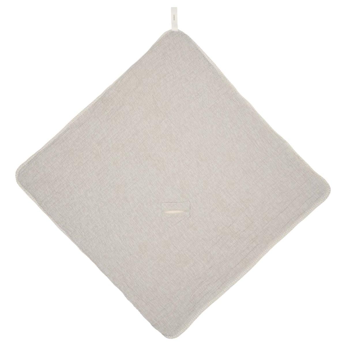 Couverture enveloppante teddy RIVOLI 100x100cm Koeka stone