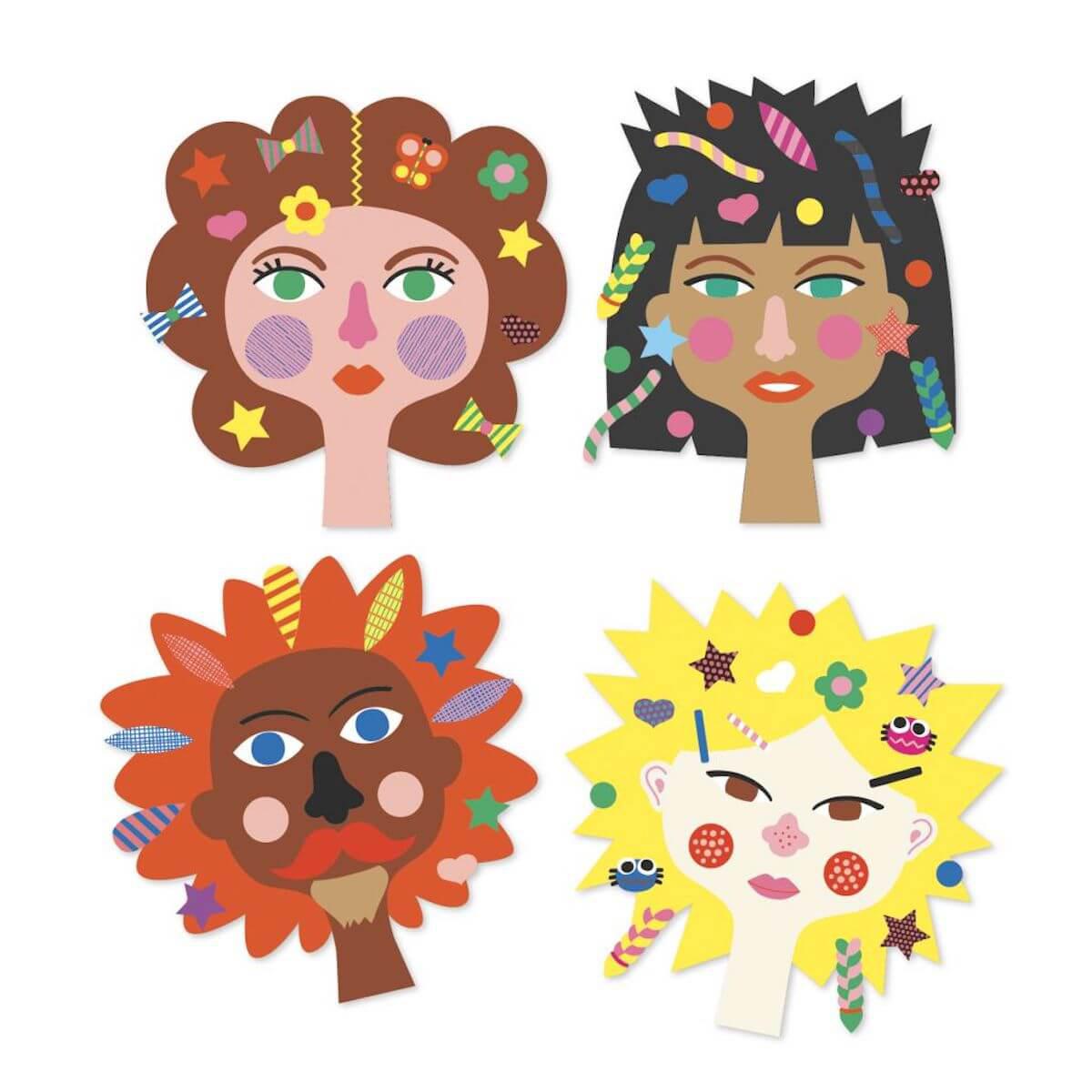 Crear con pegatinas PELUQUERÍA Djeco