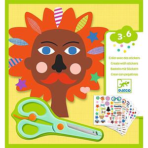 Crear con pegatinas PELUQUERÍA Djeco