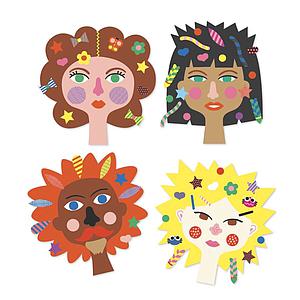 Crear con pegatinas PELUQUERÍA Djeco