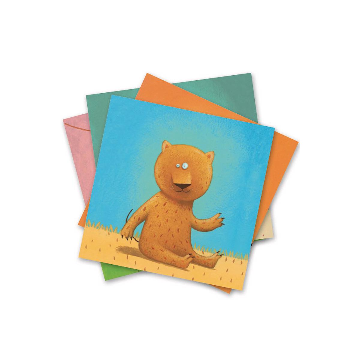 Crear con pegatinas pequeños regalos 3-6Y ANIMALES Djeco