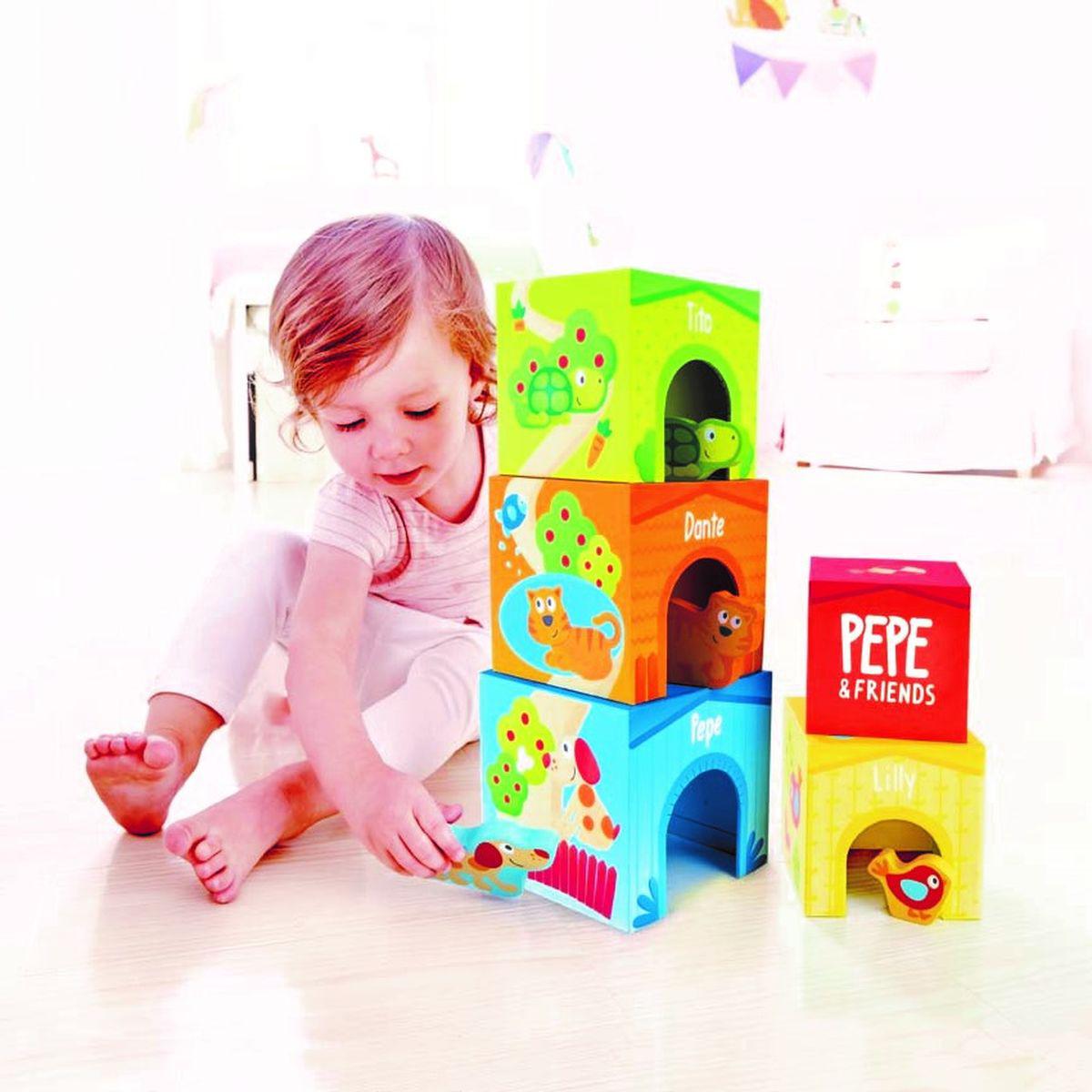 Cubos primera edad FRIENDSHIP TOWER Hape