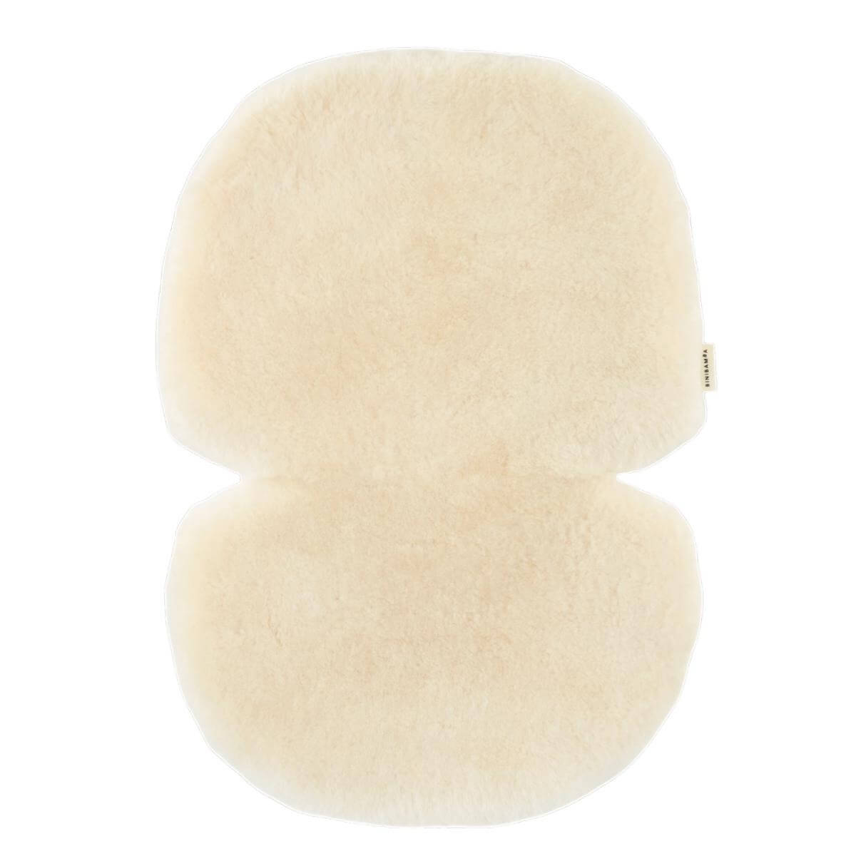 Doudou en peau de mouton - Harnais fixe Binibamba milk