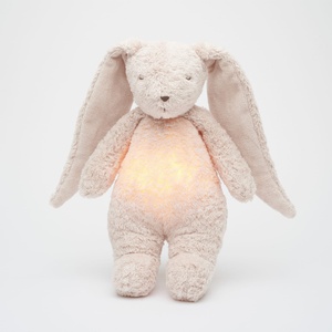 Doudou-veilleuse The Humming Bunny Moonie Rose Natur 2.0