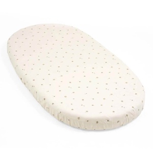 Drap housse lit SLEEPI V3 Stokke flower ecru OCS