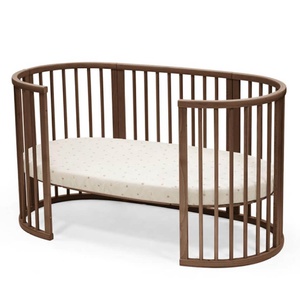 Drap housse lit SLEEPI V3 Stokke flower ecru OCS