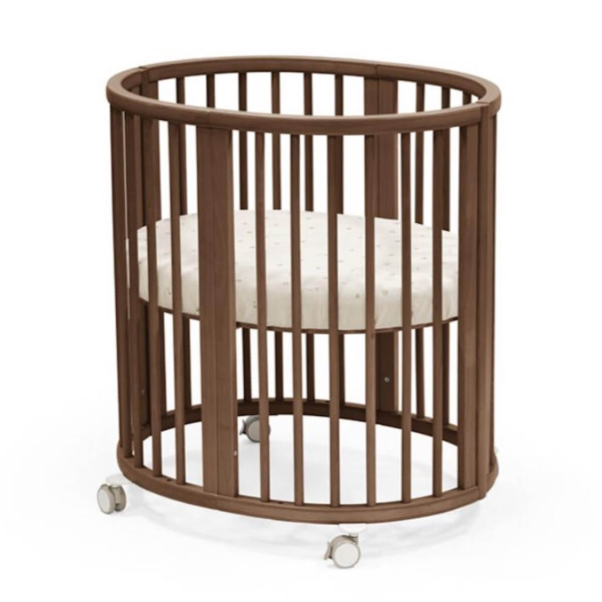 Drap housse Mini SLEEPI V3 Stokke flower ecru OCS