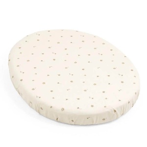 Drap housse Mini SLEEPI V3 Stokke flower ecru OCS
