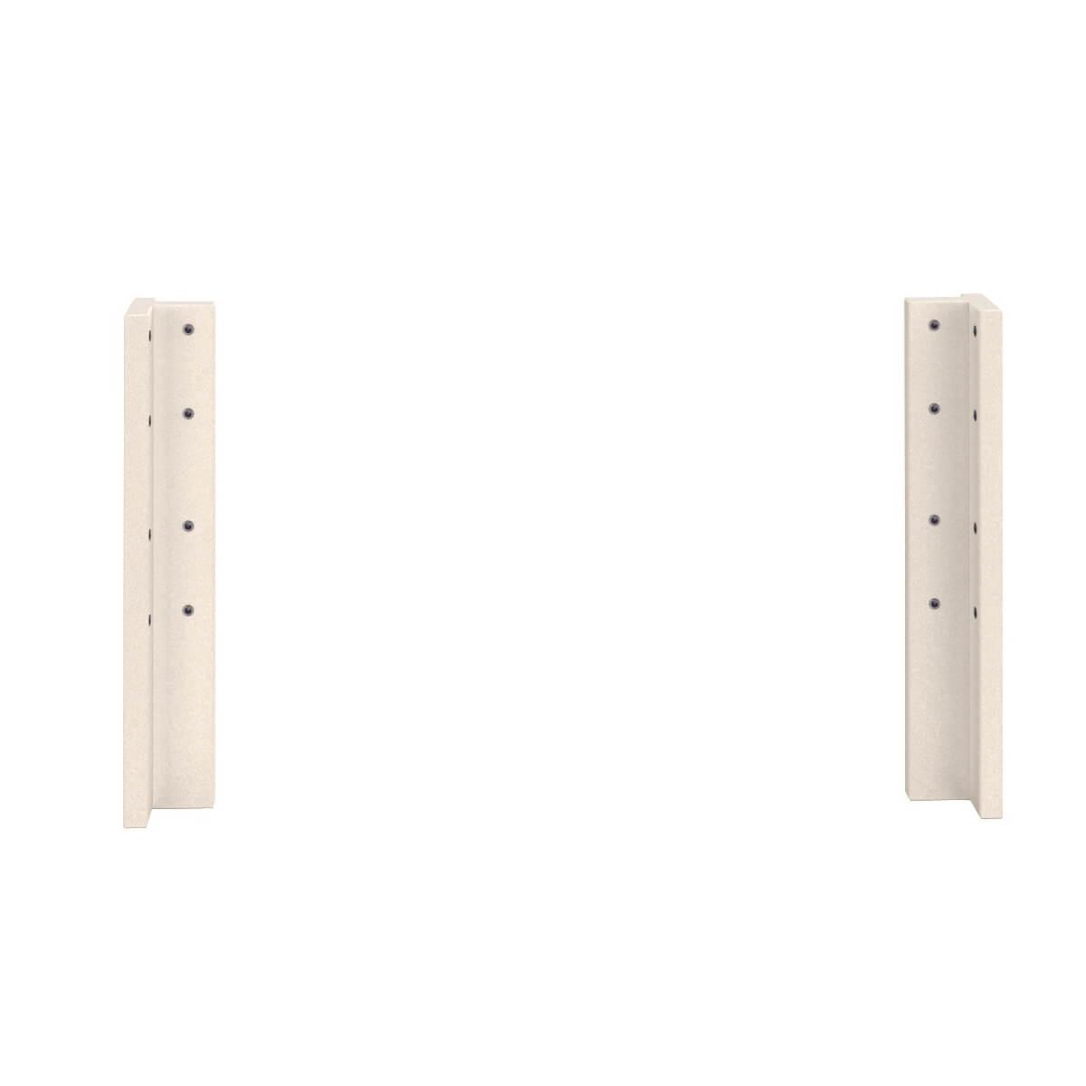 Eckpfosten halbhoch 58cm 2-Stück Bettzubehör DESTYLE de Breuyn Buche massiv weiß gebeizt-lackiert