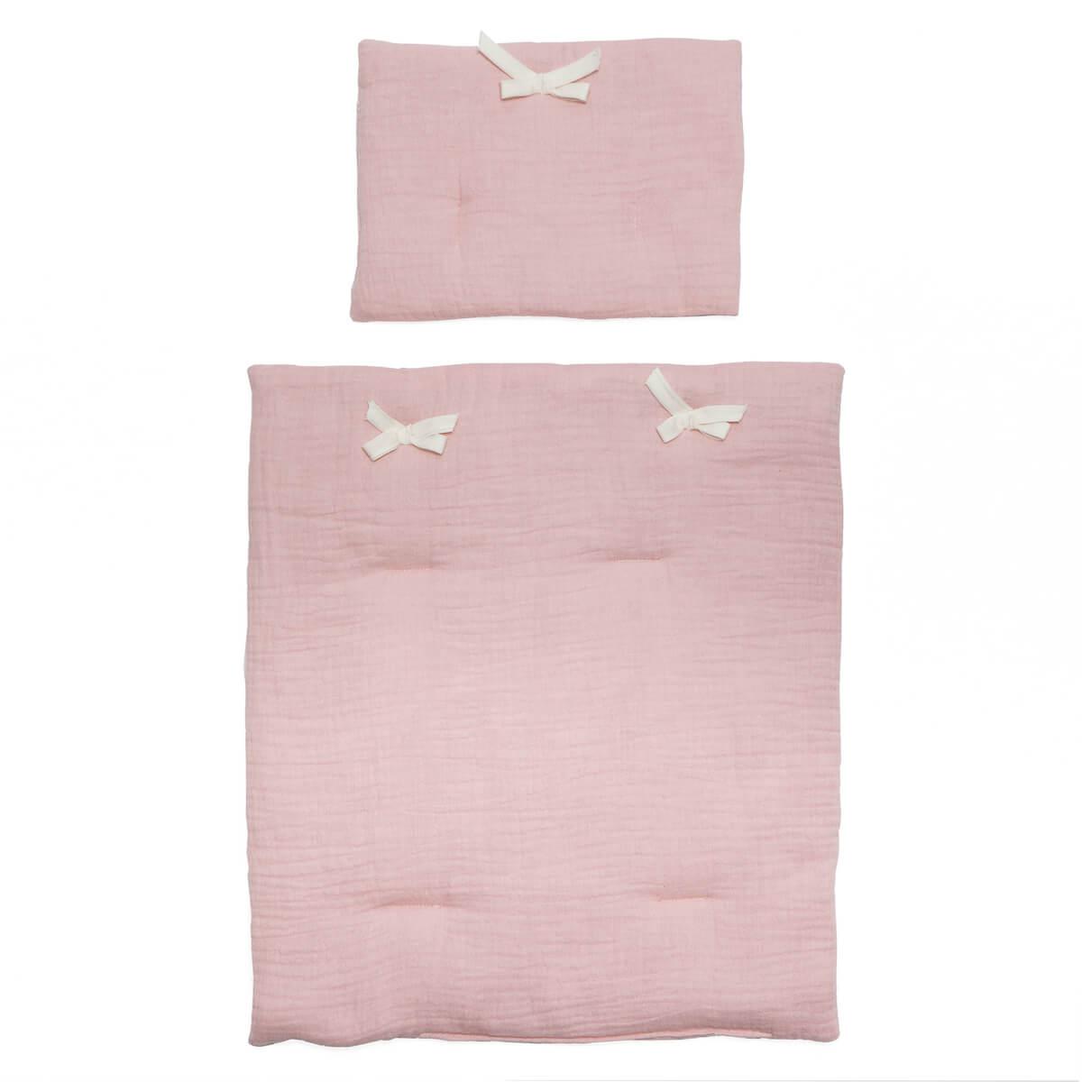 Edredón-almohada muñeca BOBBLE rosa