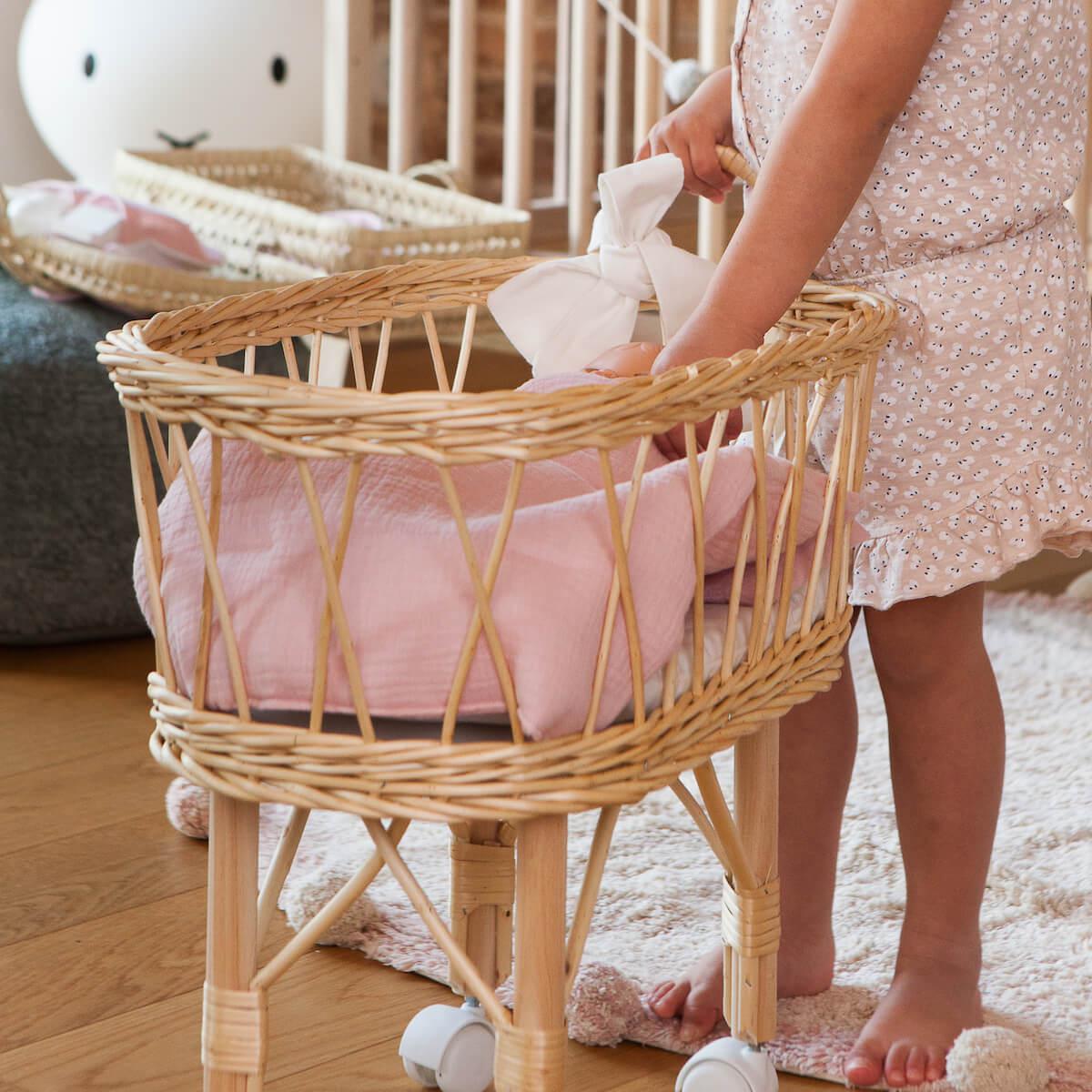 Edredón-almohada muñeca BOBBLE rosa