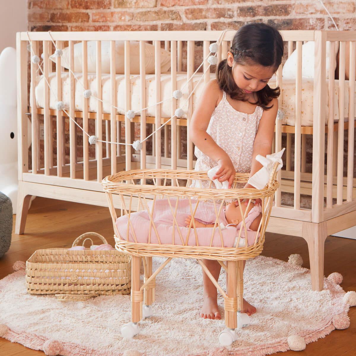 Edredón-almohada muñeca BOBBLE rosa