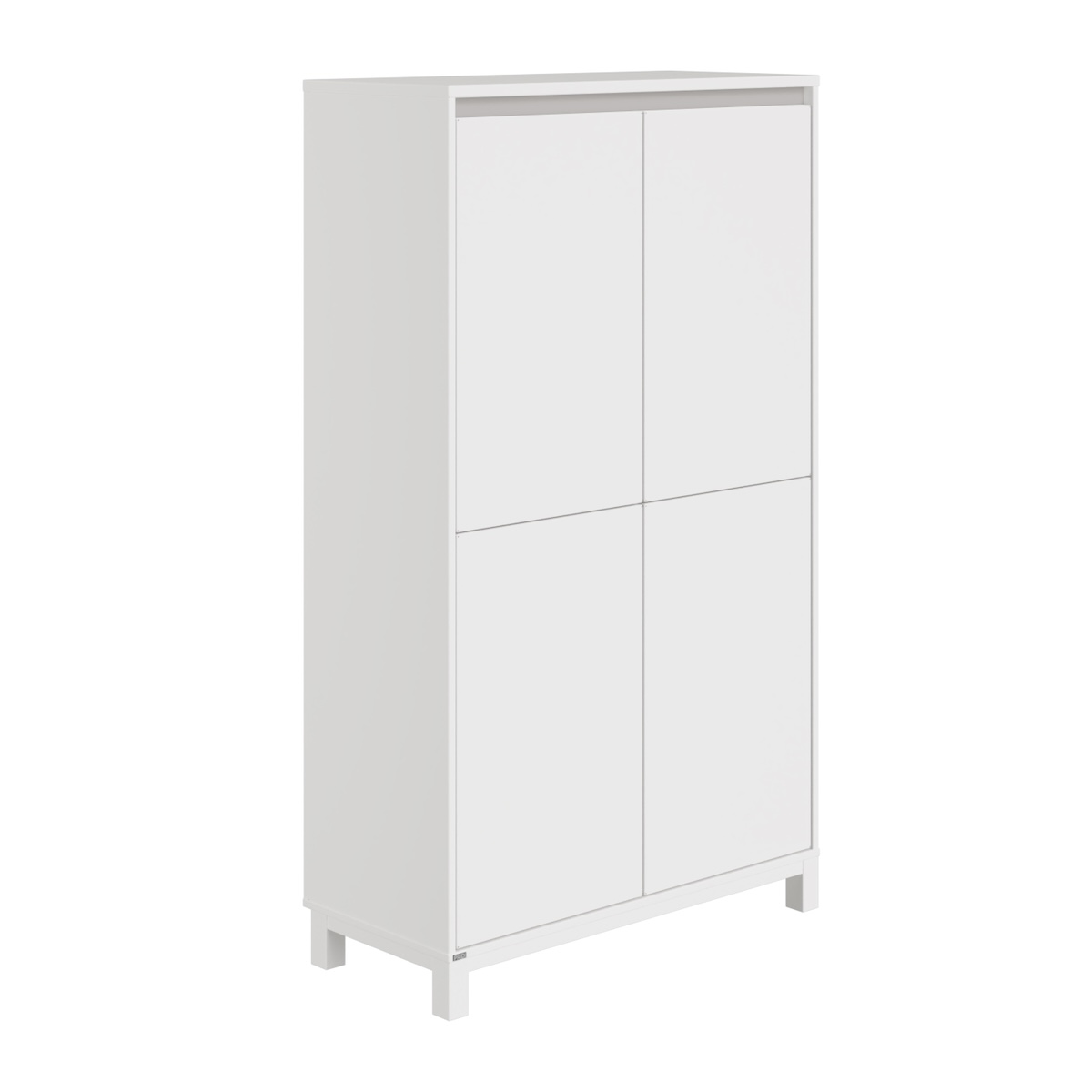 Étagère 4 portes 8 compartiments OLLI Paidi blanc gris ardoise