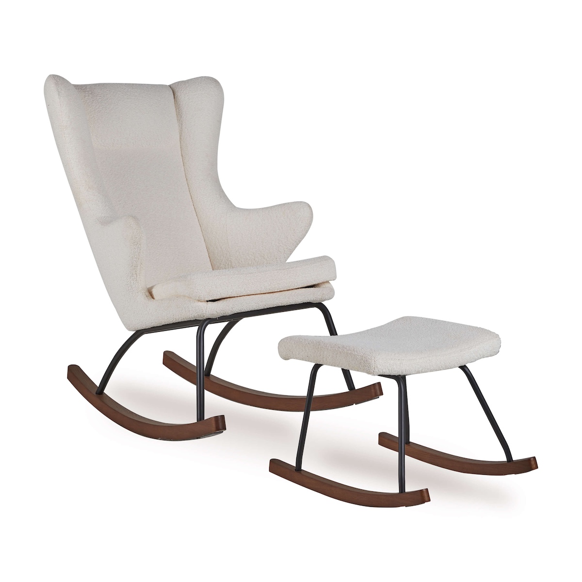 Fauteuil à bascule adulte DE LUXE Quax Creme