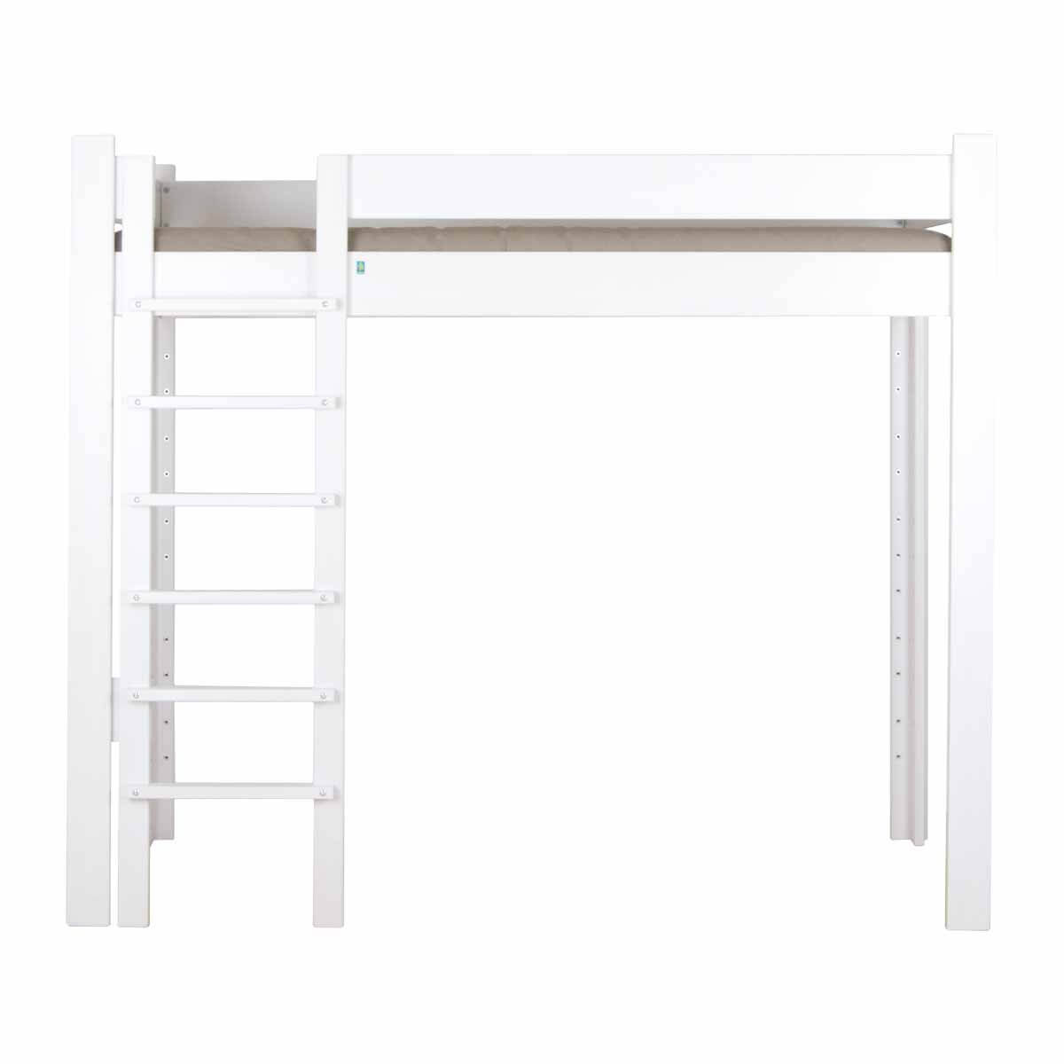 High-sleeper bed 90x200cm DESTYLE de Breuyn whitened