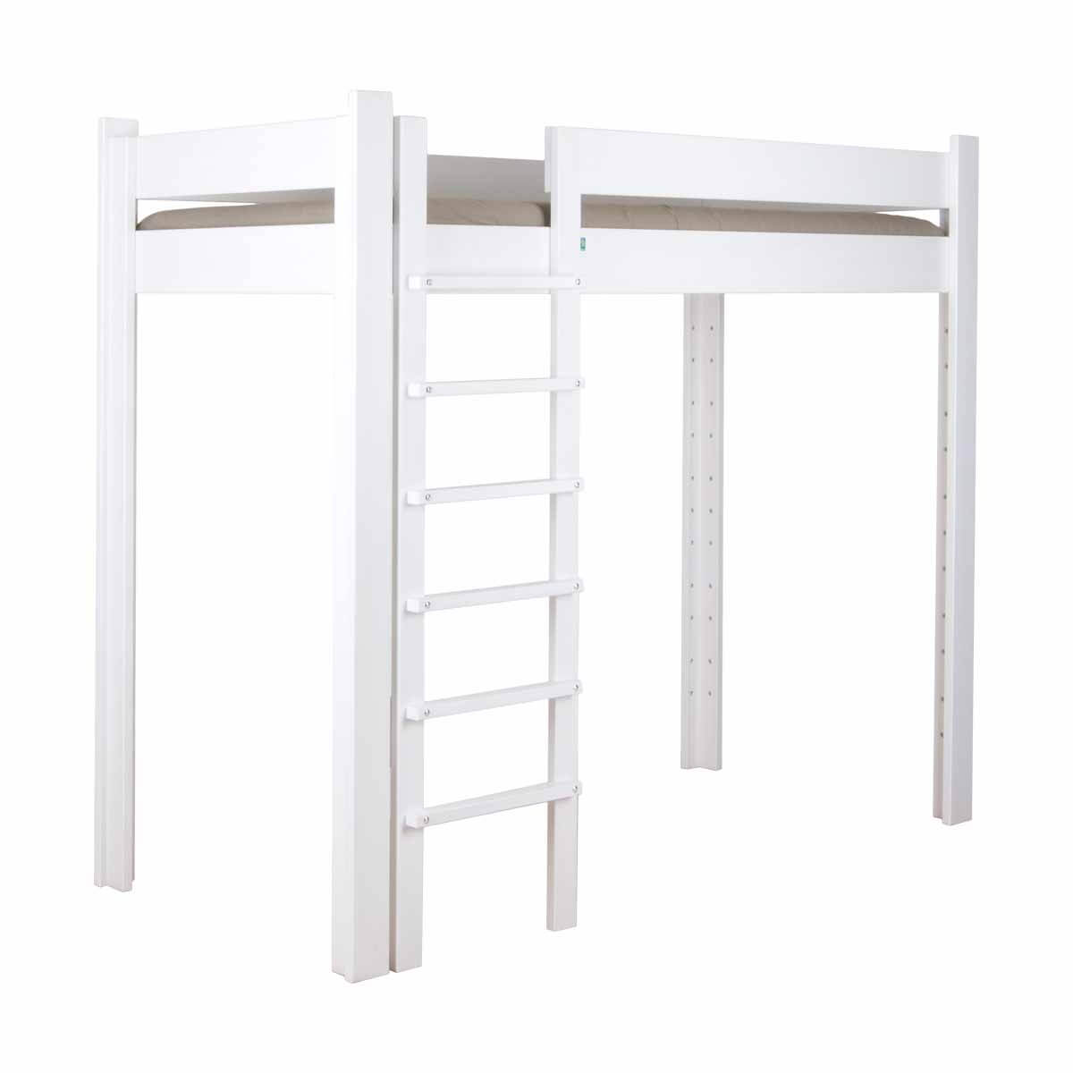 High-sleeper bed 90x200cm DESTYLE de Breuyn whitened