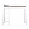 High-sleeper bed 90x200cm DESTYLE de Breuyn whitened