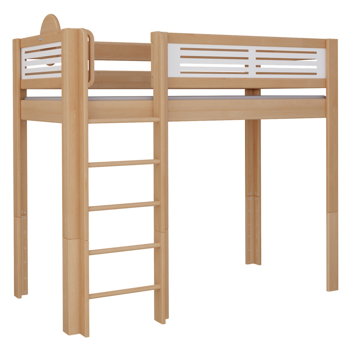 High sleeper bed Tatü DELUXE de Breuyn natural-whitened