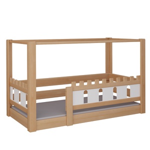 Himmelbett Burg DELUXE de Breuyn natürlich-geweißt