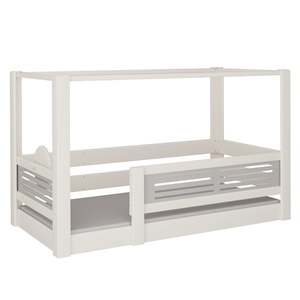 Himmelbett Tatü DELUXE de Breuyn geweißt-grau