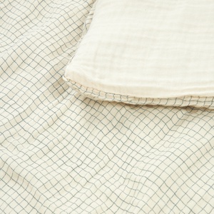 Housse de couette 100x140cm WABI SABI Nobodinoz blue grid