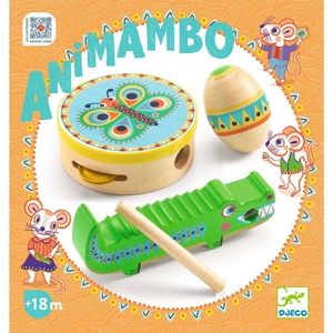 Instrumentos percusión 3udas ANIMAMBO Djeco