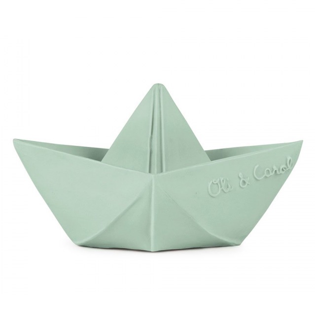 Jouet de bain ORIGAMI BOAT Oli&Carol Mint
