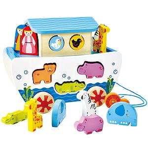 Juego arrastre arca Noe PULL ALONG NOAH'S ARK Hape