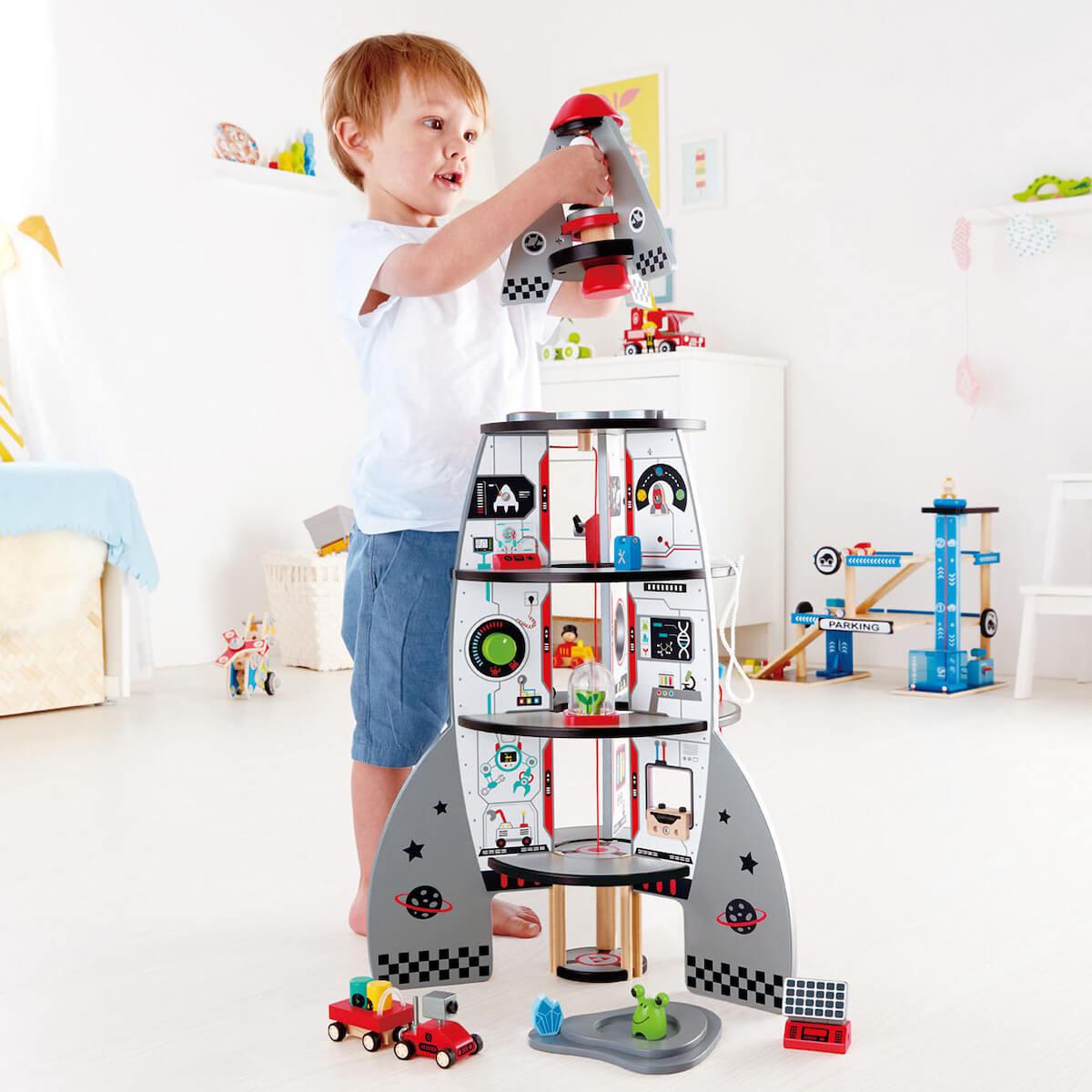 Juego construction FOUR-STAGE ROCKET SHIP Hape